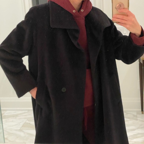 Incredible HOLT RENFREW Baby Alpaca Wool Coat *Like New* Made in Italy&Canada 🥰 - Picture 3 of 12